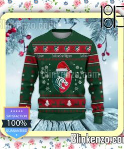 Leicester Tigers Logo Holiday Hat Xmas Sweatshirts a