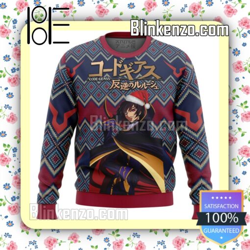 Lelouch Vi Britannia Code Geass Anime Knitted Christmas Jumper