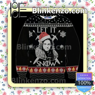 Let It Snow Jon Snow Game Of Thrones Holiday Christmas Sweatshirts