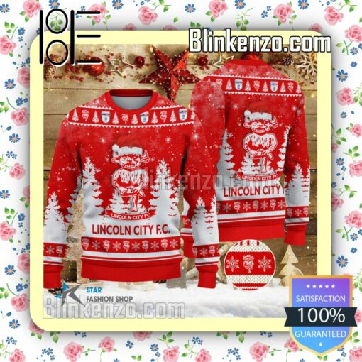 Lincoln City Logo Hat Christmas Sweatshirts