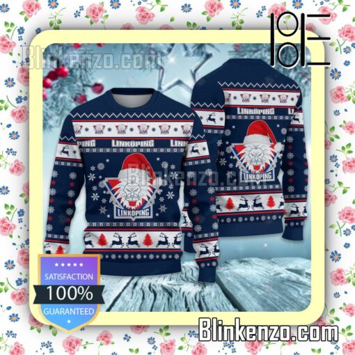 Linkoping HC Logo Holiday Hat Xmas Sweatshirts