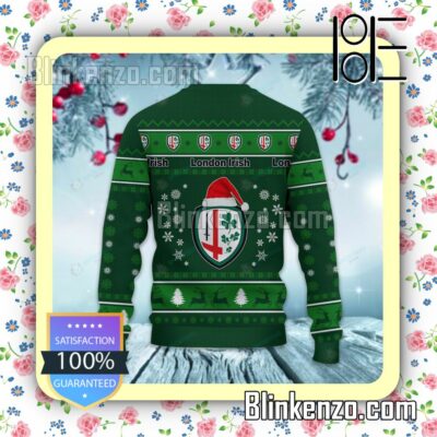 London Irish Logo Holiday Hat Xmas Sweatshirts b