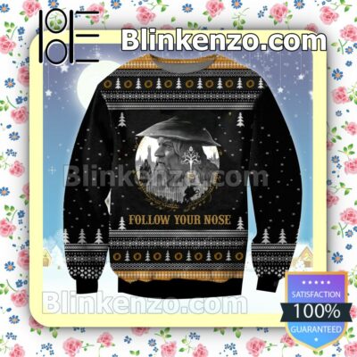 Lord Of The Rings Follow Your Nose Christmas Jumpers