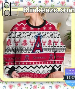 Los Angeles Angels MLB Ugly Sweater Christmas Funny b