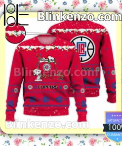 Los Angeles Clippers Snoopy Christmas NBA Sweatshirts