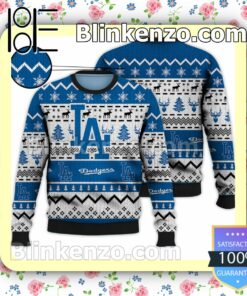 Los Angeles Dodgers MLB Ugly Sweater Christmas Funny