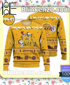 Los Angeles Lakers Snoopy Christmas NBA Sweatshirts