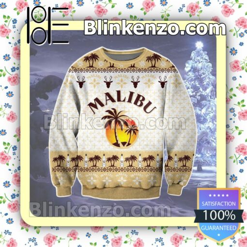 Malibu Liquor Palm Tree Christmas Jumpers