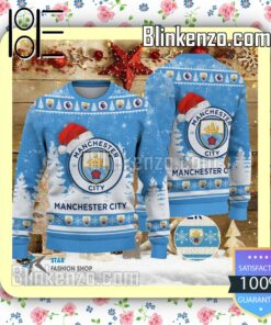 Manchester City F.C Logo Hat Christmas Sweatshirts