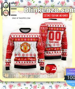 Manchester United Football Holiday Christmas Sweatshirts