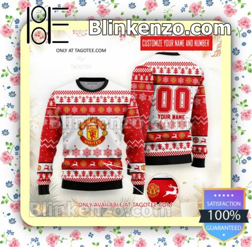 Manchester United Football Holiday Christmas Sweatshirts