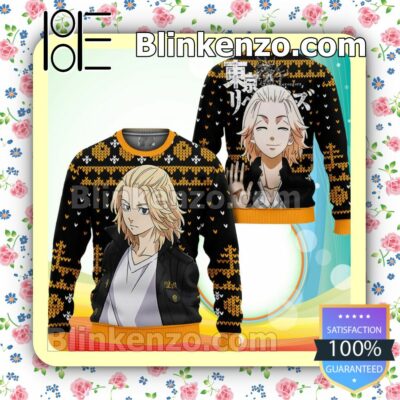 Manjirou Sano Mikey Anime Tokyo Revengers Xmas Gifts Holiday Christmas Sweatshirts