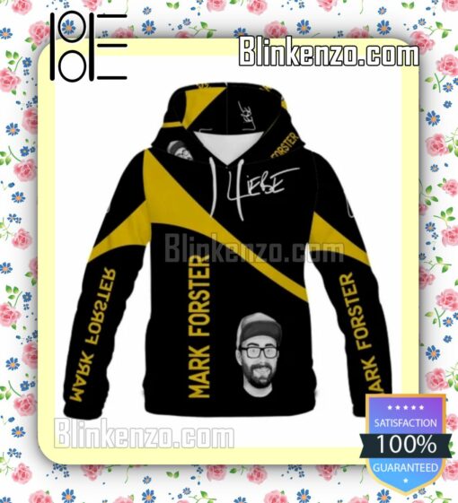 Mark Forster Black And Yellow Winter Hoodie