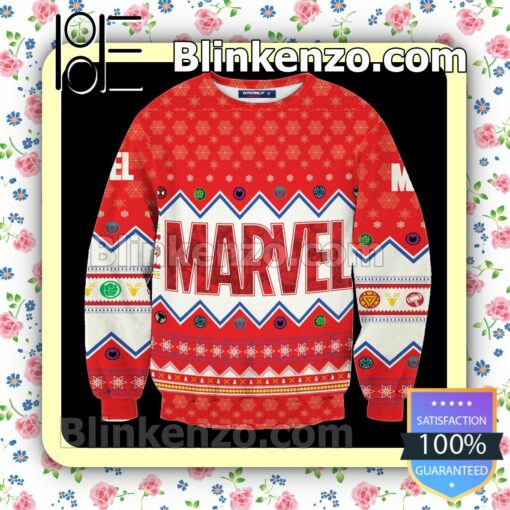 Marvel Christmas Holiday Christmas Sweatshirts
