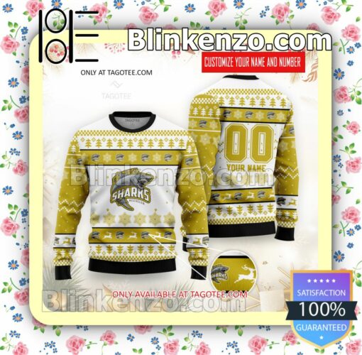 Mechelen-Golden-Sharks Hockey Christmas Sweatshirts