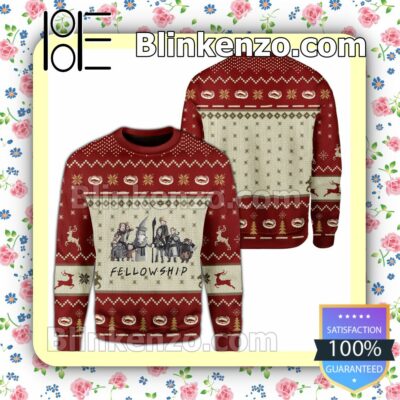 Merry Christmas Lord Of The Rings Fellowship Snowflake Christmas Jumpers