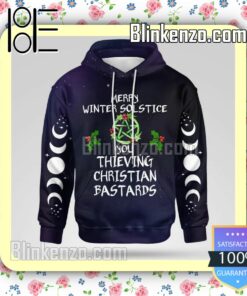 Merry Winter Solstice You Christian Bastards Hoodie Jacket a