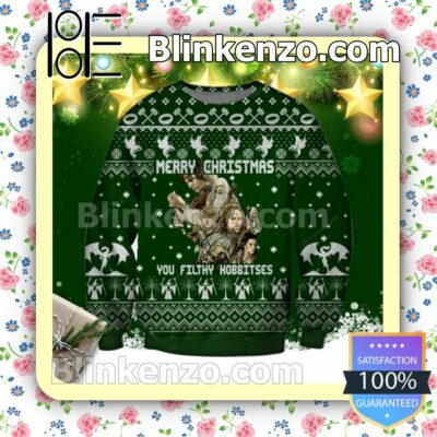 Merry Xmas You Filthy Hobbitses Holiday Christmas Sweatshirts