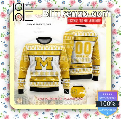 Michigan Wolverines Hockey Jersey Christmas Sweatshirts