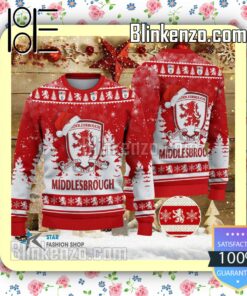 Middlesbrough F.C Logo Hat Christmas Sweatshirts