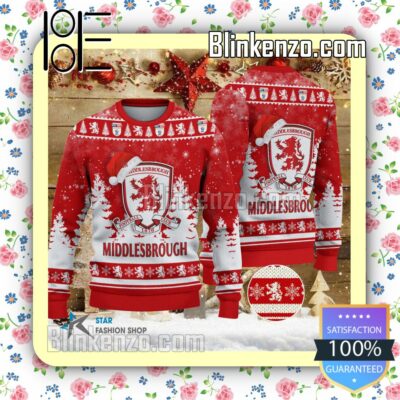 Middlesbrough F.C Logo Hat Christmas Sweatshirts