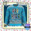 Mighty Morphin Chibi Power Rangers Knitted Christmas Jumper
