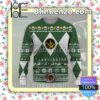 Mighty Morphin Power Rangers Green Snow Flake Christmas Jumpers