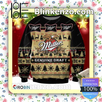Miller Genuine Draft Beer Holiday Christmas Sweatshirts