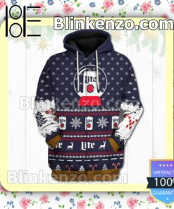 Miller Lite Xmas Hooded Sweatshirt