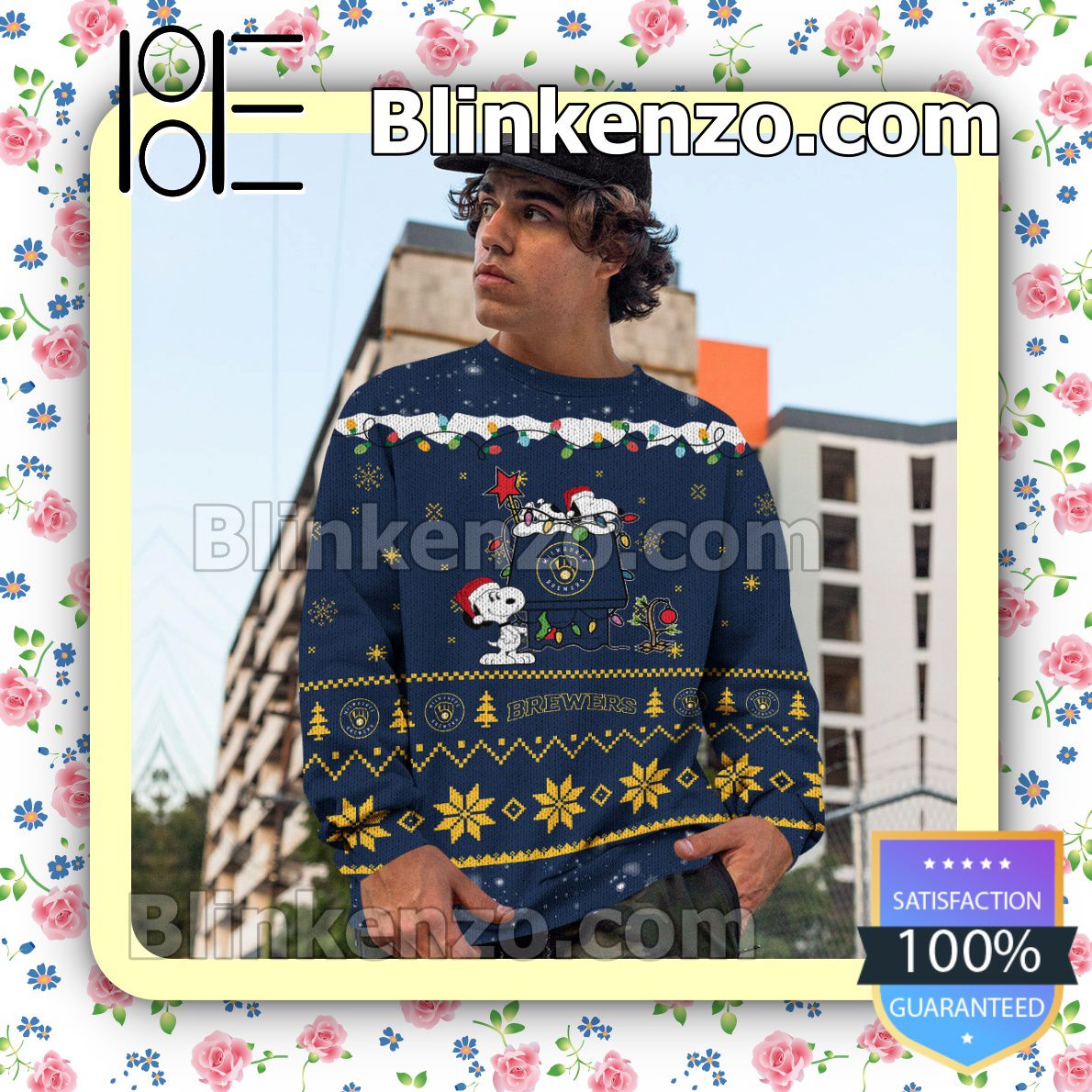 Milwaukee Brewers Snoopy Lover Christmas Sweatshirt