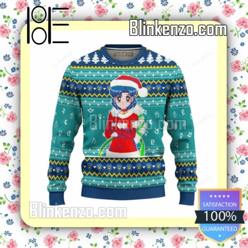 Mizuno Ami Sailor Mercury Sailor Moon Knitted Christmas Jumper