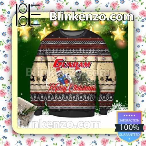 Mobile Suit Gundam Poster Holiday Christmas Sweatshirts
