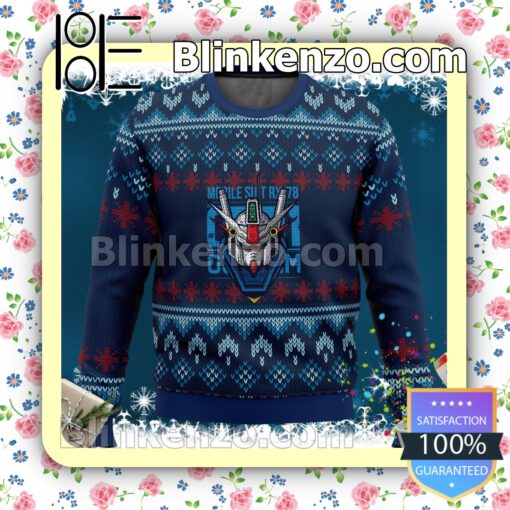 Mobile Suit Gundam Rx 78 Holiday Christmas Sweatshirts