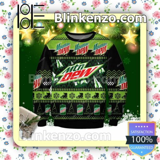 Mountain Dew Drink Holiday Christmas Sweatshirts