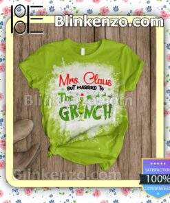 Mrs Claus But Married To The Grinch Pajama Sleep Sets b