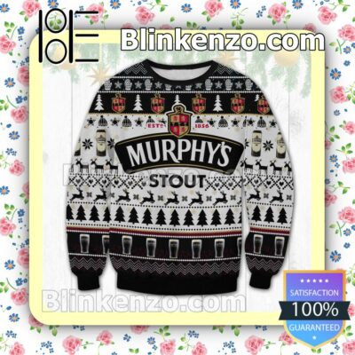 Murphy's Irish Stout Draught Style Beer Logo Christmas Jumpers