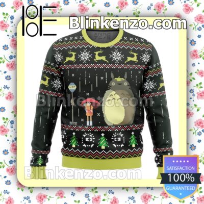 My Neighbor Totoro Studio Ghibli Premium Holiday Christmas Sweatshirts