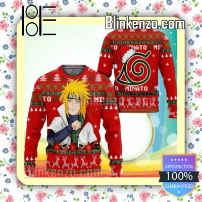 Namikaze Minato Naruto Anime Knitted Christmas Jumper