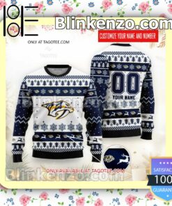 Nashville Predators Hockey Christmas Sweatshirts