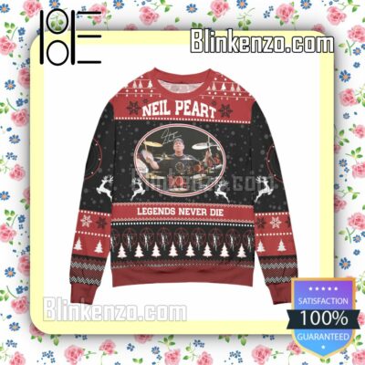 Neil Peart Legends Never Die Christmas Jumper