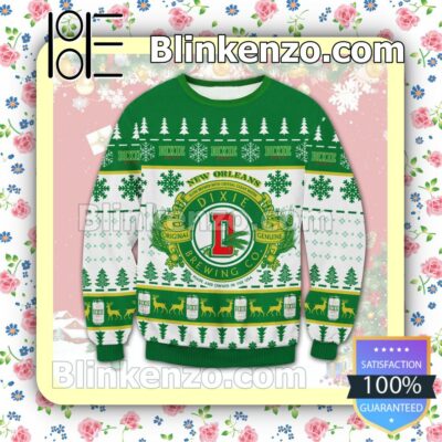 New Orleans Brewery Dixie Beer Logo Christmas Jumpers