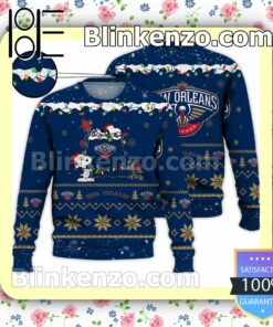 New Orleans Pelicans Snoopy Christmas MLB Sweatshirts