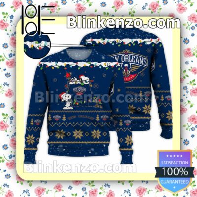 New Orleans Pelicans Snoopy Christmas MLB Sweatshirts