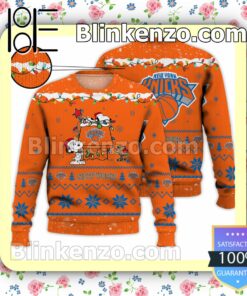 New York Knicks Snoopy Christmas NBA Sweatshirts