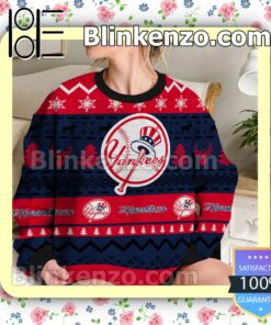 New York Yankees MLB Ugly Sweater Christmas Funny b