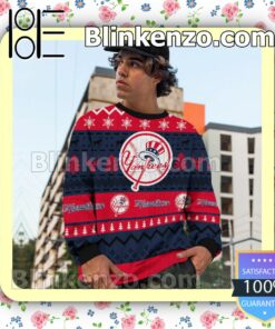New York Yankees MLB Ugly Sweater Christmas Funny c