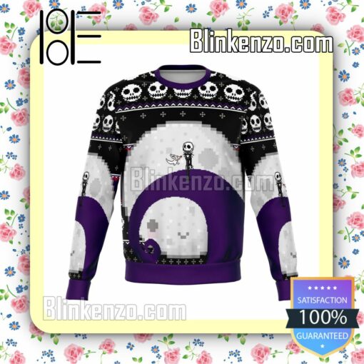 Nightmare Before Christmas Jack Skellington Moon Christmas Jumper