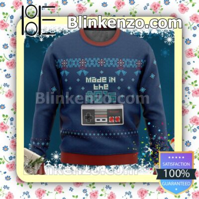 Nintendo Made In The 80S Knitted Christmas Jumper
