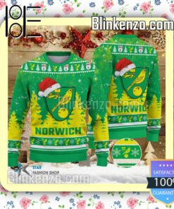Norwich City Logo Hat Christmas Sweatshirts
