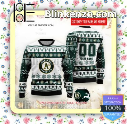 Oakland Athletics Christmas Sweatshirts